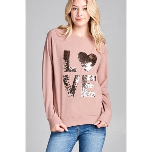 NEW! 'LOVE' Sweatshirt - Picture 1 of 1